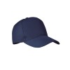 Gorra de poliéster y plástico reciclado de 5 paneles barata Color Azul