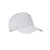 Gorra de poliéster y plástico reciclado de 5 paneles merchandising Color Blanco