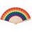 Abanico arcoíris de madera y poliéster personalizado Color Multicolor