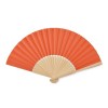 Abanico de bambú y tela de papel merchandising Color Naranja