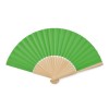 Abanico de bambú y tela de papel para regalo promocional Color Verde Lima