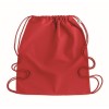 Bolsa de cuerdas de algodón orgánico promocional Color Rojo
