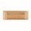 Tupper de bambú con separador y banda elástica para publicidad