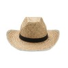 Sombrero de paja Western personalizado Color Negro