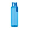 Botella de tritán con asa de silicona a color - 500 ml publicitaria Color Azul Transparente