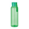 Botella de tritán con asa de silicona a color - 500 ml personalizada Color Verde Transparente