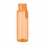 Botella de tritán con asa de silicona a color - 500 ml para empresas Color Naranja Transparente