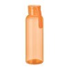 Botella de tritán con asa de silicona a color - 500 ml para empresas Color Naranja Transparente