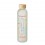 Botella de cristal para sublimar con tapa de bambú - 650 ml con logo