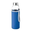 Botella de Cristal con Funda de Neopreno para Merchandising Color Azul Royal