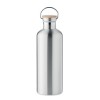 Botella XL de acero inoxidable con asa - 1500 ml personalizada Color Plata Mate