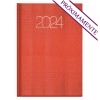Agenda publicitaria 2024 Premium Dia A5 con logo de empresa Color Rojo Claro