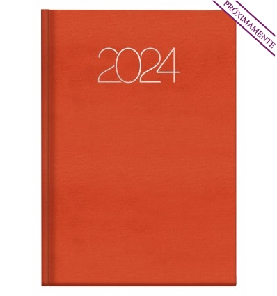 Agenda publicitaria 2024 Premium Dia A5 para campañas publicitarias Color Naranja