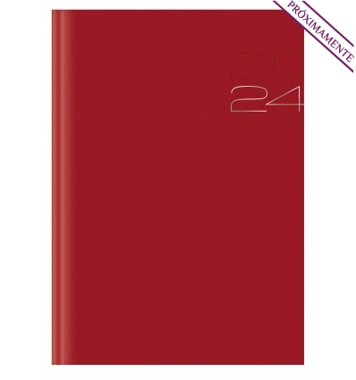 Agenda promocional 2024 Positano Dia B5 personalizada Color Rojo