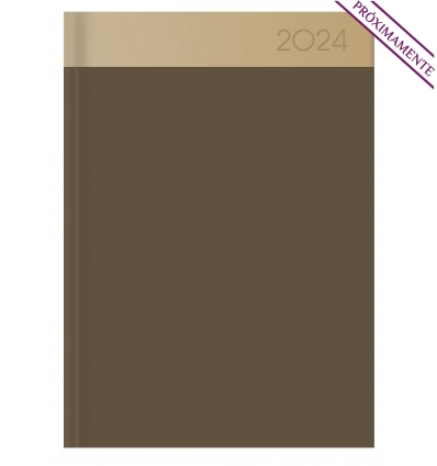 Agenda personalizada 2024 Nisida Dia B5 promocional Color Oro/Marrón