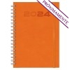 Agenda de polipiel wire'o 2024 Gradara Dia B5 personalizada Color Naranja