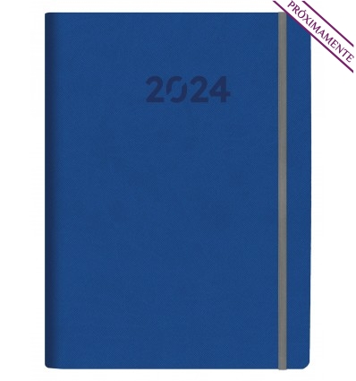 Agenda wire'o semioculto 2024 Praga Día B5 para empresasa Color Azul