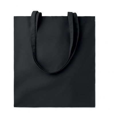 Bolsa de Algodón de Color con Asas Largas personalizada Color Negro