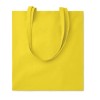 Bolsa de Algodón de Color con Asas Largas para empresas Color Amarillo