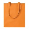 Bolsa de Algodón de Color con Asas Largas para eventos Color Naranja