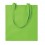 Bolsa de Algodón de Color con Asas Largas para regalo personalizado Color Verde Lima
