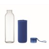 Botella de cristal reciclado con funda - 500 ml publicidad