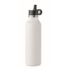 Botella de acero reciclado con tapón intercambiable - 700 ml promocional Color Blanco