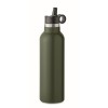 Botella de acero reciclado con tapón intercambiable - 700 ml para publicidad Color Verde Oscuro