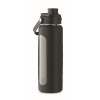 Botella de cristal con funda de silicona y tapa con asa - 750 ml personalizada Color Negro
