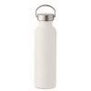 Botella de aluminio reciclado con tapa de acero inox - 500 ml barata Color Blanco