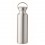Botella de aluminio reciclado con tapa de acero inox - 500 ml promocional Color Plata Mate
