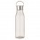 Botella reciclada sin BPA con tapón inoxidable - 650 ml personalizada Color Transparente