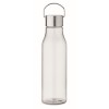 Botella reciclada sin BPA con tapón inoxidable - 650 ml personalizada Color Transparente