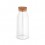 Botella de cristal con tapón de corcho - 800 ml personalizada Color Natural