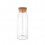 Botella de cristal con tapón de corcho - 1000 ml personalizada Color Natural