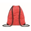 Mochila saco reflectante con bolsillo lateral promocional Color Rojo