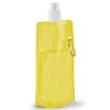 Botella plegable para perros con mosquetón para publicidad Color Amarillo