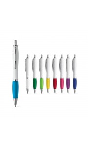 Bolígrafo con clip de metal y puntera de color