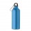 Botella de aluminio reciclado con mosquetón - 500 ml para campañas publicitarias Color Turquesa