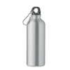 Botella de aluminio reciclado con mosquetón - 500 ml promocional Color Plata Mate