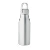 Botella de diseño de 650ml con asa de silicona para campañas publicitarias Color Plata Mate