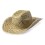 Sombrero tejano de paja personalizado Color Natural