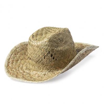 Sombrero tejano de paja personalizado Color Natural