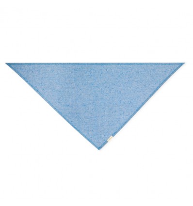 Pañoleta de algodón reciclado para merchandising Color Azul