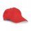 Gorra de béisbol para niños barata Color Rojo