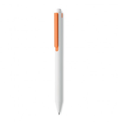 Bolígrafo de plástico reciclado Tinta azul para merchandising Color Naranja