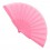 Abanico de Plástico con Logo Publicitario Color Rosa