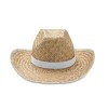 Sombrero de paja Western promocional Color Blanco