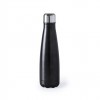 Botella de acero inoxidable en colores mate de 630 ml personalizada Color Negro