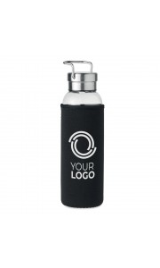 Botella con funda de neopreno y asa plegable - 500ml